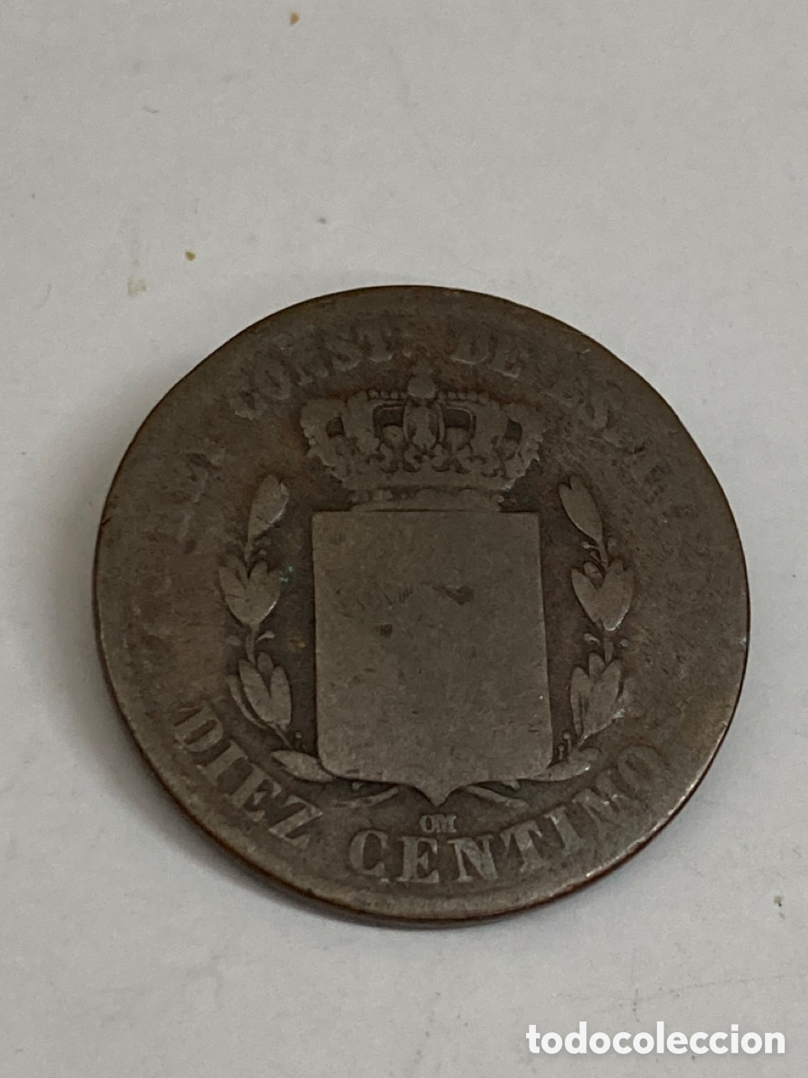 Monedas de Espa&ntilde;a: Moneda Diez c&eacute;ntimos 1878 L45 - Foto 1