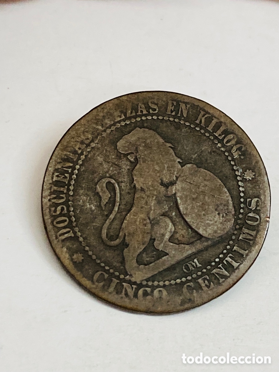 Monedas de Espa&ntilde;a: Moneda dos c&eacute;ntimos 1879 L46 - Foto 2