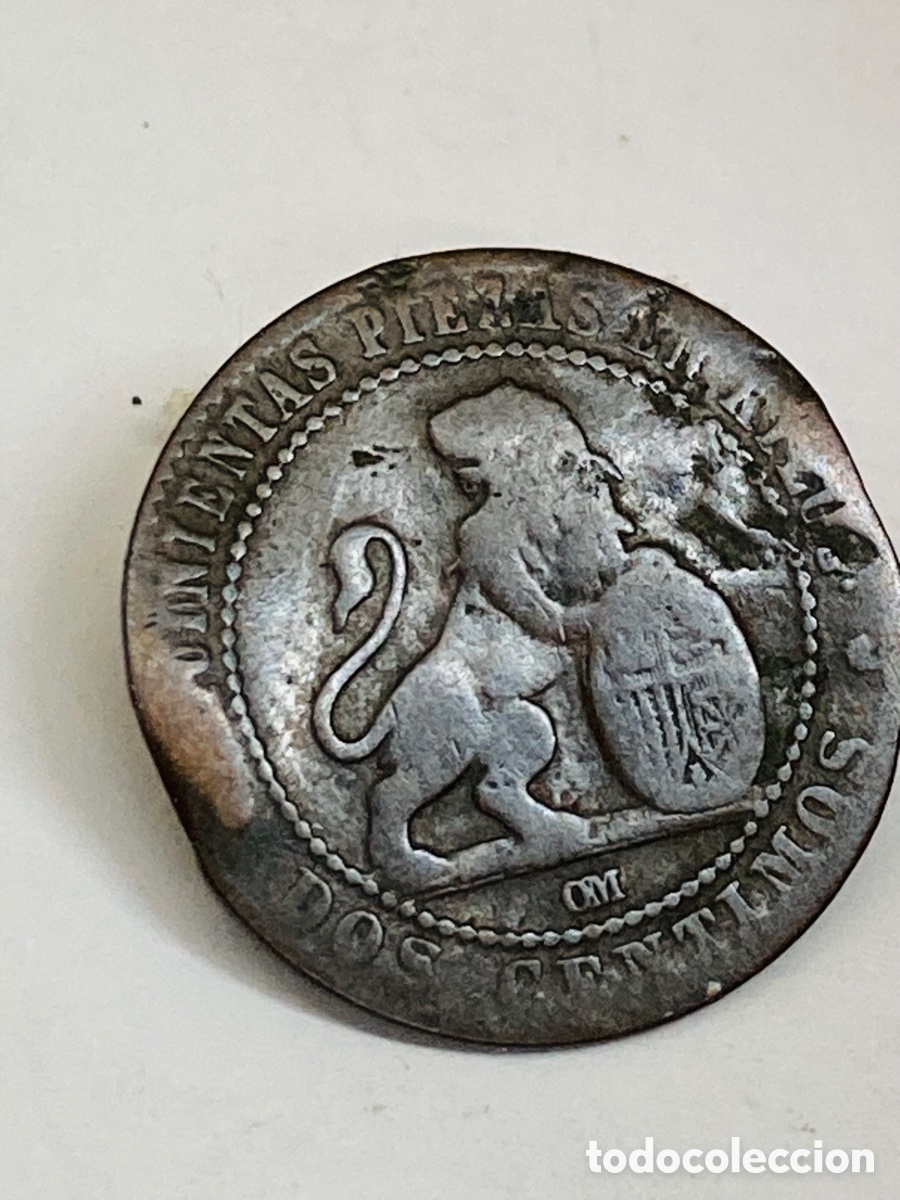 Monedas de Espa&ntilde;a: Moneda dos c&eacute;ntimos 1879 L46 - Foto 1
