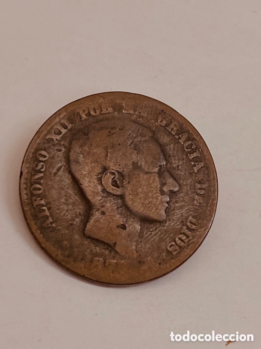 Monedas de Espa&ntilde;a: Moneda de 10 c&eacute;ntimos 1870 L46 - Foto 1