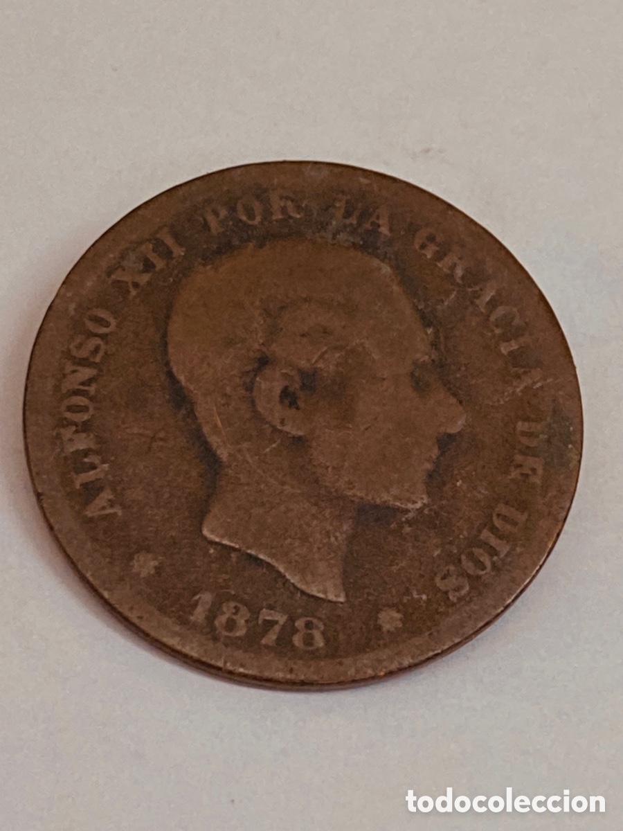 Monedas de Espa&ntilde;a: Moneda 10 c&eacute;ntimos 1878 L46 - Foto 2