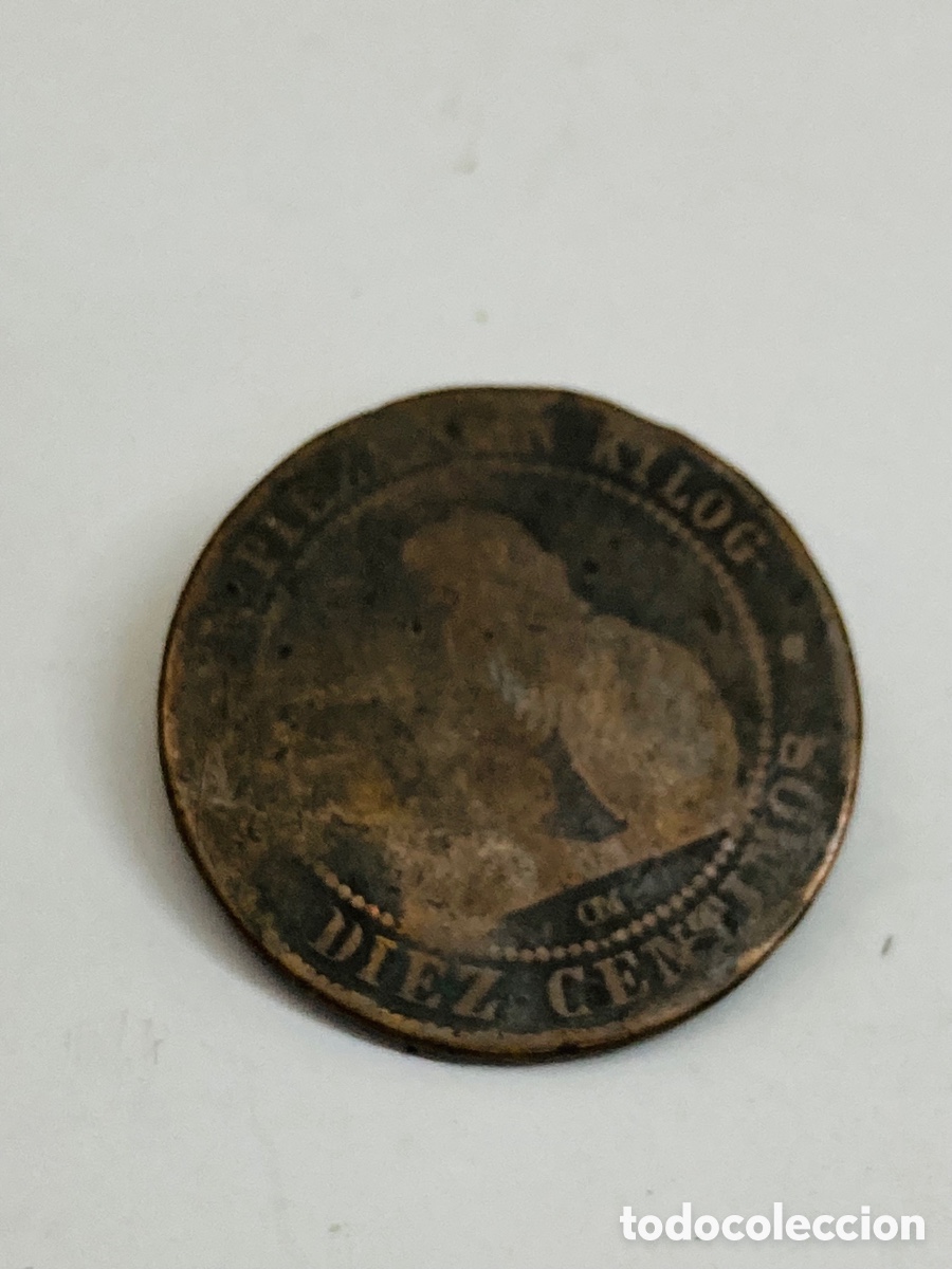 Monedas de Espa&ntilde;a: Moneda de 10 c&eacute;ntimos 1870 L46 - Foto 1