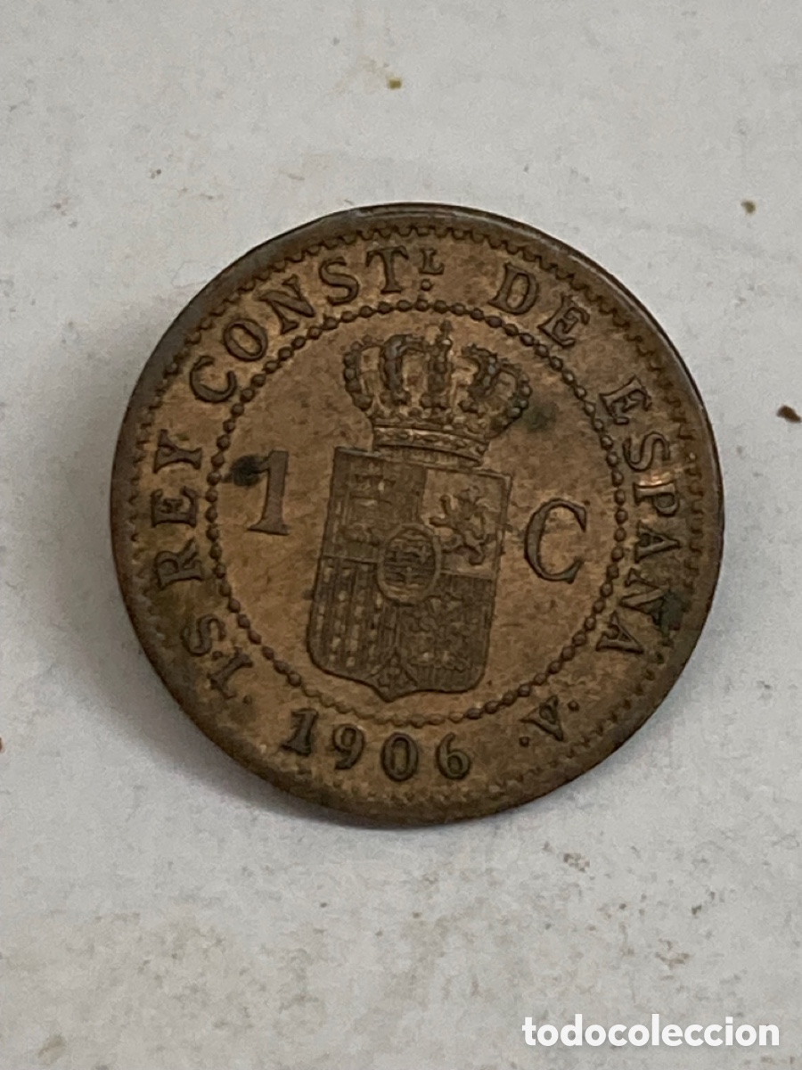 Monedas de Espa&ntilde;a: Moneda de 1 c&eacute;ntimos 1906 L40 - Foto 1