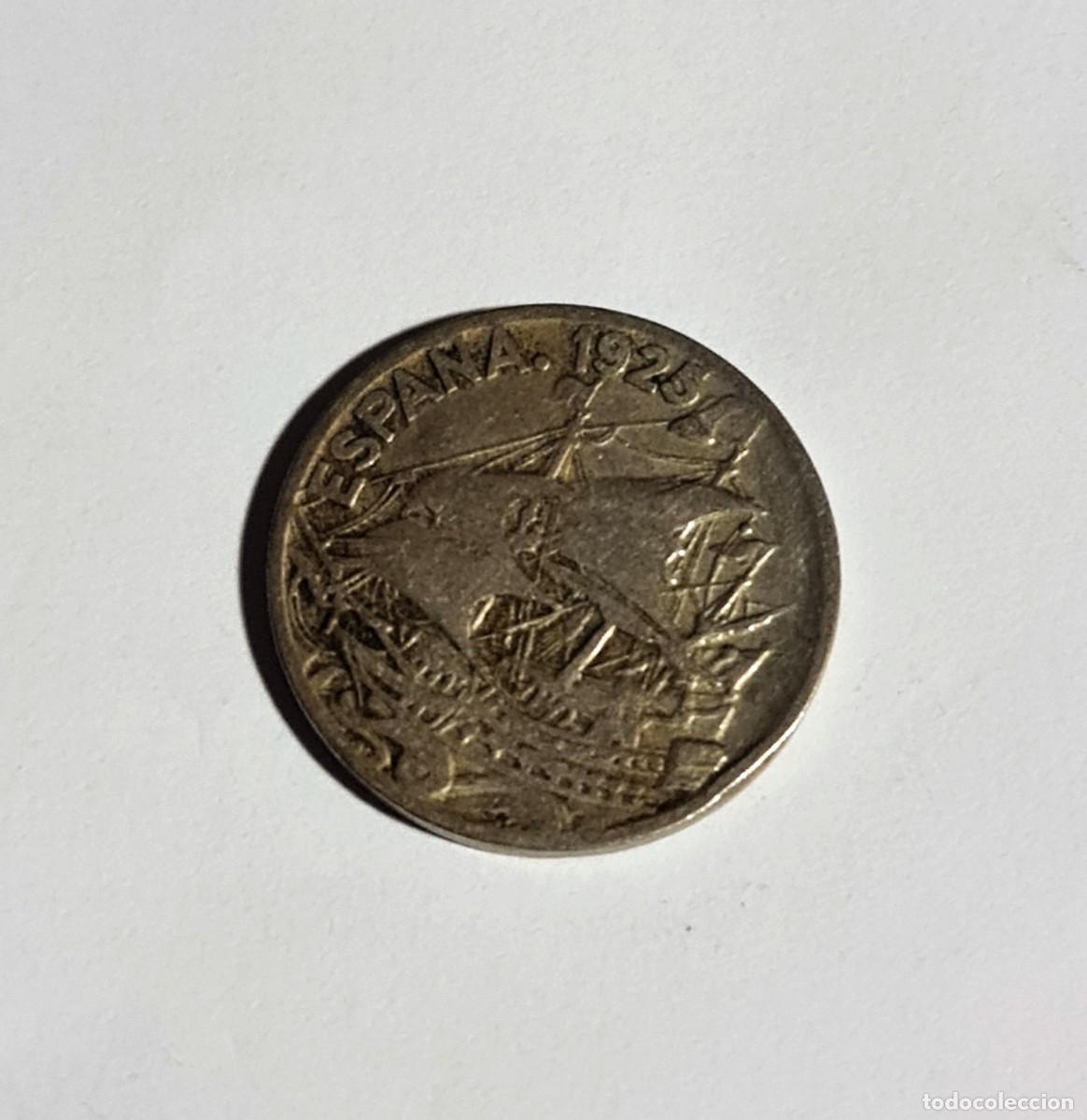 Monedas de Espa&ntilde;a: Moneda espa&ntilde;ola de 25 c&eacute;ntimos (1925) -PC- -S- - Foto 2