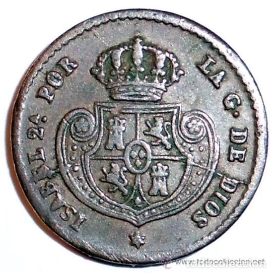 Monedas de Espa&ntilde;a: MEDIA DECIMA DE REAL 1853. ISABEL II. (E.B.C.+). CECA: SEGOVIA - Foto 1