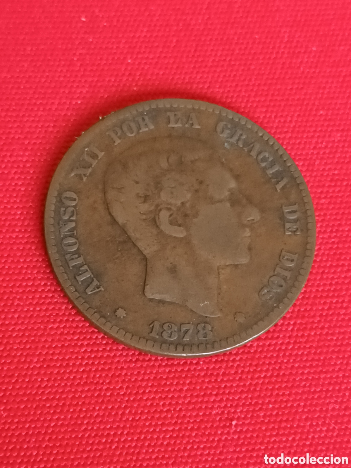 Monedas de Espa&ntilde;a: ALFONSO XII. 10 C&Eacute;NTIMOS DE 1878. - Foto 1