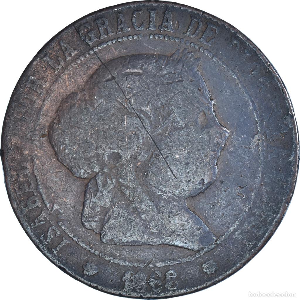 Monedas de Espa&ntilde;a: [#1457752] Moneda, Espa&ntilde;a, 5 Centimos, 1868 - Foto 1