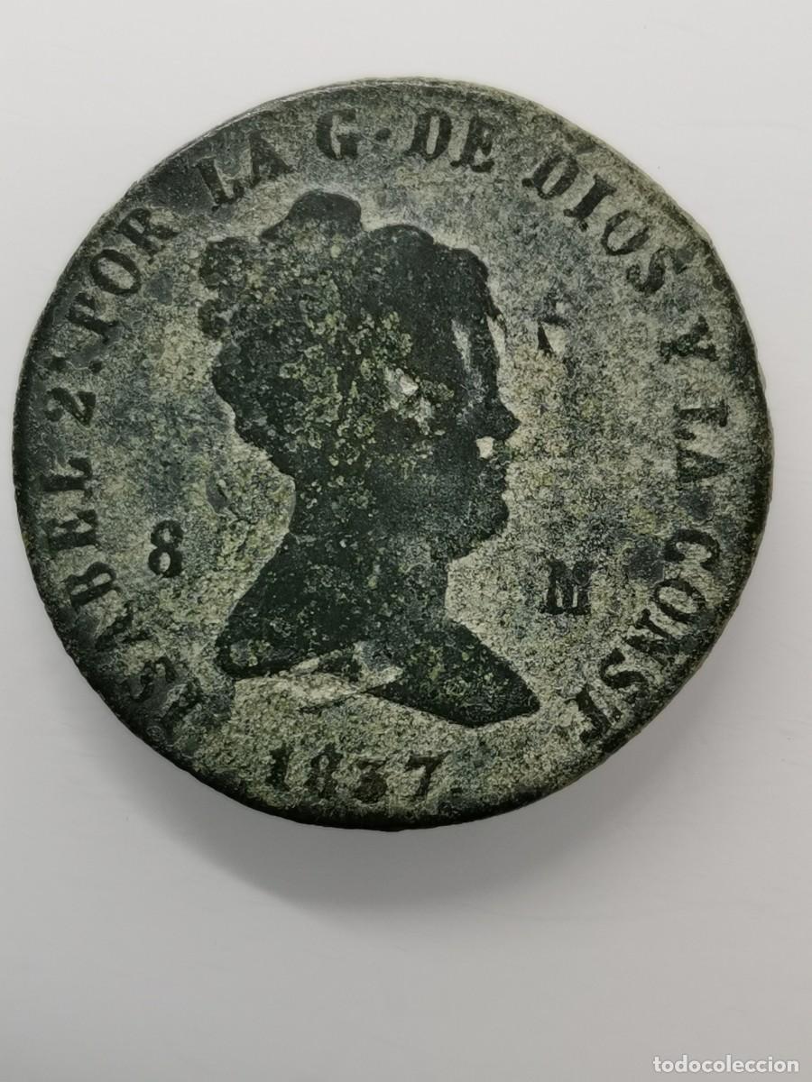 Monedas de Espa&ntilde;a: Isabel II - 8 Maraved&iacute;s- (1837) ceca Jubia. - Foto 2