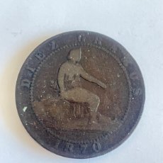 Monedas de España: 10 CENTIMOS AÑO 1870 NUM 4