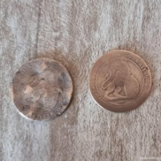 Monedas de España: 2 MONEDAS DE ESPAÑA GOBIERNO PROVISIONAL - 5 CENTIMOS 1870