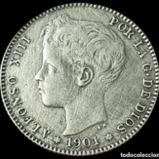 Monedas de España: 1 PESETA 1901 *19 *01 PLATA BUENA CONSERVACIÓN