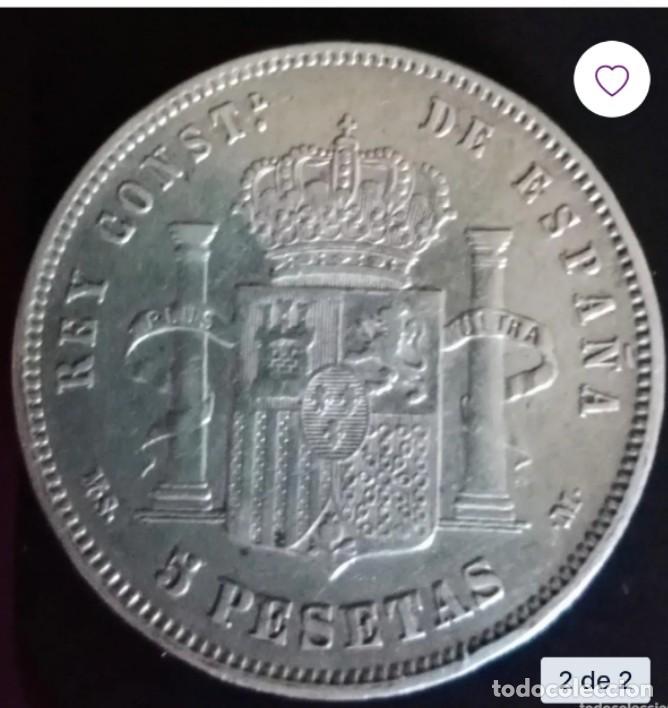 Monedas de Espa&ntilde;a: Moneda de Alfonso XII 1883 de plata - Foto 2