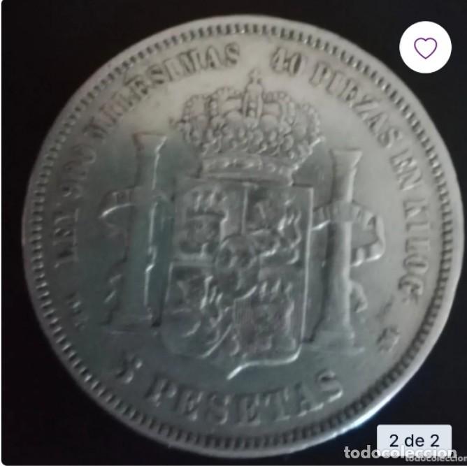 Monedas de Espa&ntilde;a: Moneda de Alfonso XII-1875 - Foto 2