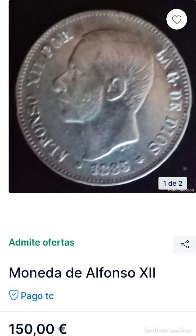 Monedas de Espa&ntilde;a: Moneda de Alfonso XIII 1885 - Foto 1