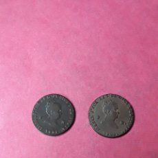 Monedas de España: 2 MARAVEDIS 1846 Y 1848 SEGOVIA. ISABEL II