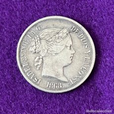 Monedas de España: MONEDA ESPAA. ISABEL II. 1868. 20 CENTAVOS PESO. PLATA. MANILA FILIPINAS. ORIGINAL. MUY BONITA.