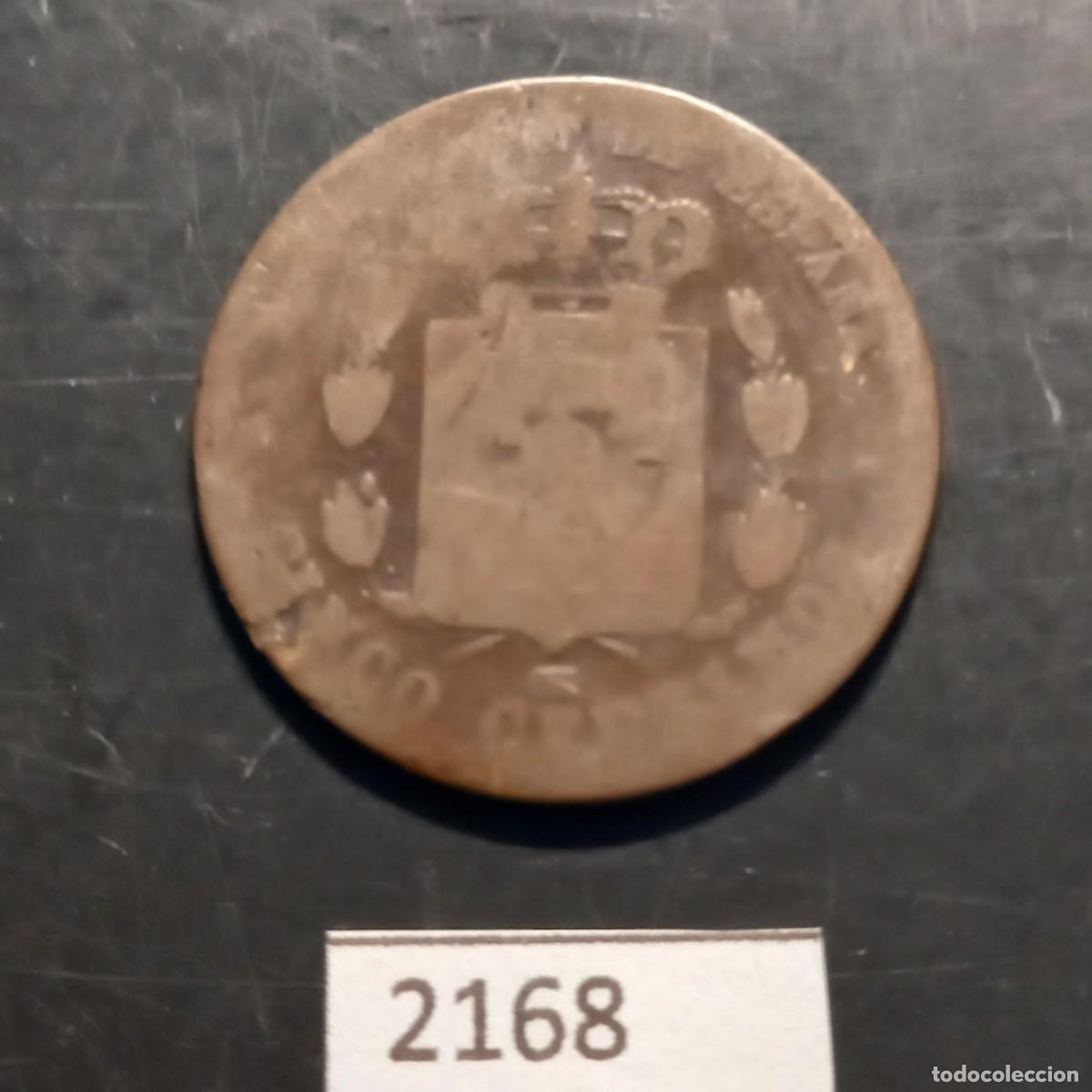 Monedas de Espa&ntilde;a: Espa&ntilde;a 5 c&eacute;ntimos 1877 - Foto 2