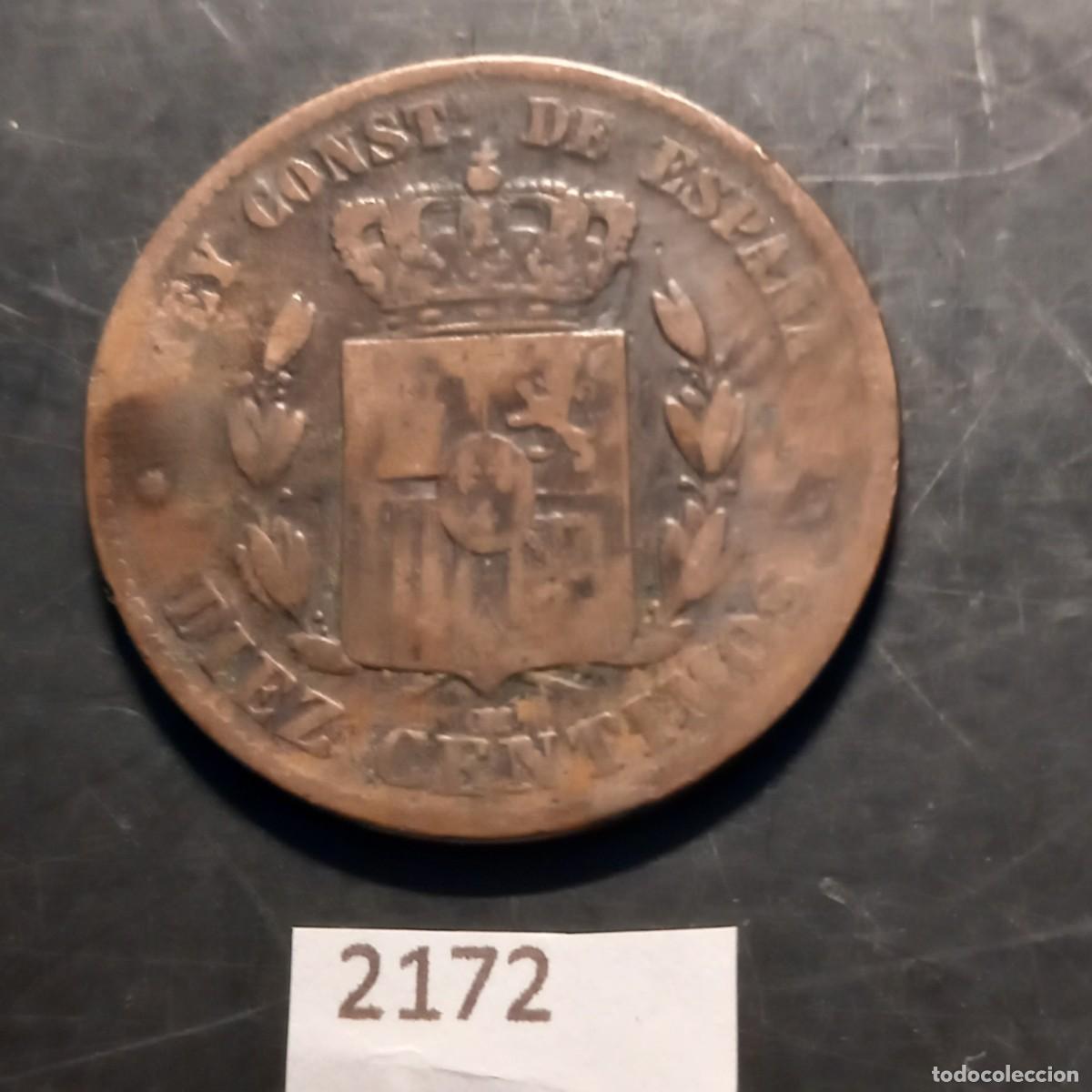 Monedas de Espa&ntilde;a: Espa&ntilde;a 10 c&eacute;ntimos 1877 - Foto 2