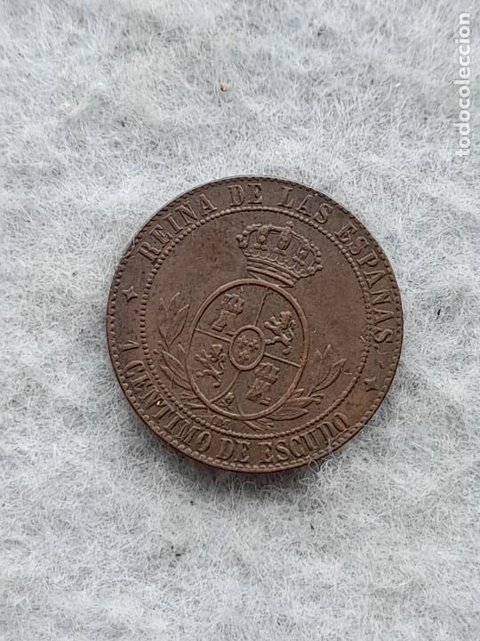 Monedas de Espa&ntilde;a: Isabel II. 1 C&eacute;ntimo. A&ntilde;o 1867. Ceca de Jubia. - Foto 1