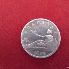 Monedas de España: 2 PTS EN PLATA-GOBIERNO PROVISIONAL- 1870 (74)-MUY BUEN ESTADO