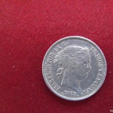 Monedas de España: 40 CTS ESCUDO-PLATA ISABEL II-AÑO 1866-EXCELENTE ESTADO