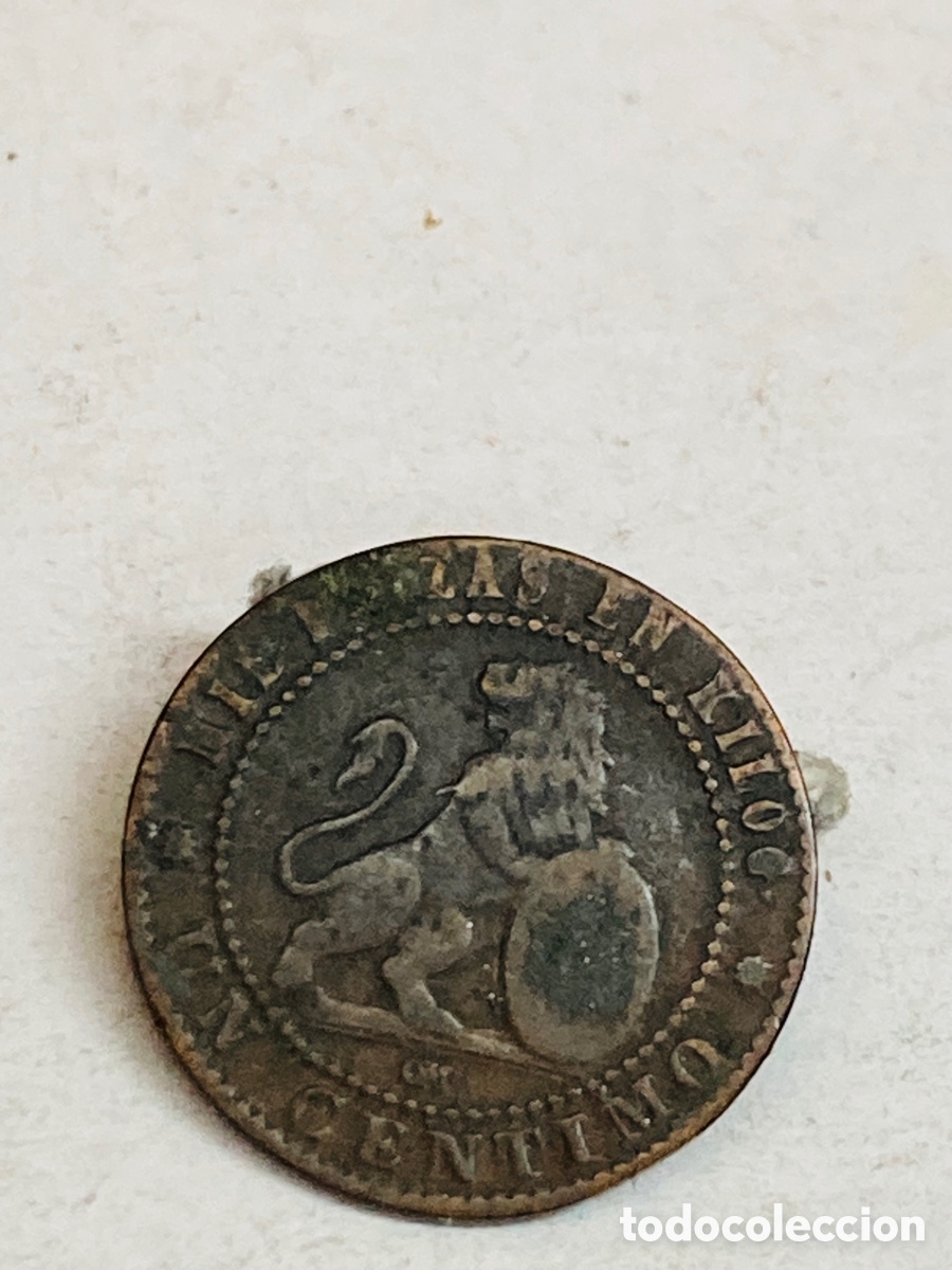 Monedas de Espa&ntilde;a: Moneda 1 c&eacute;ntimo 1870 X33 - Foto 1