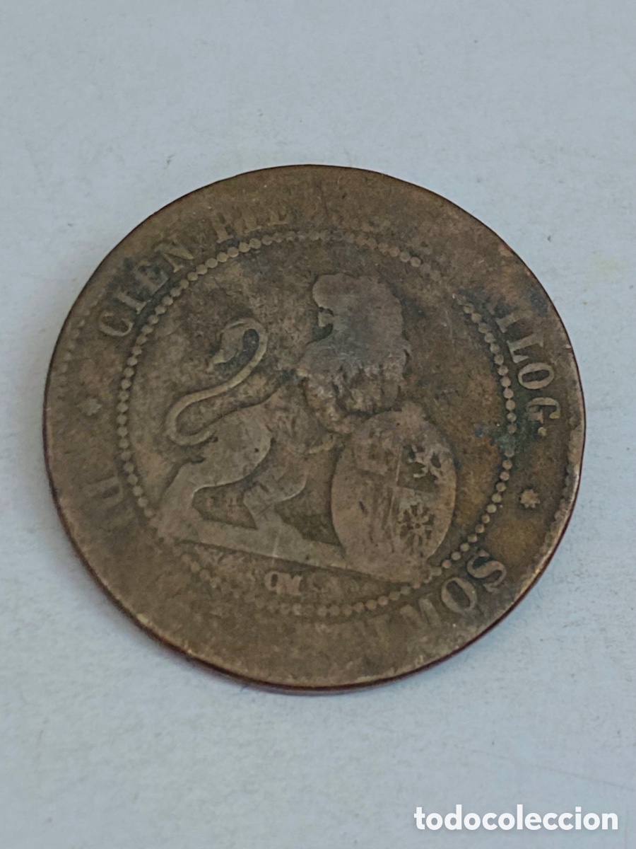 Monedas de Espa&ntilde;a: Moneda diez c&eacute;ntimos 1870 X33 - Foto 2