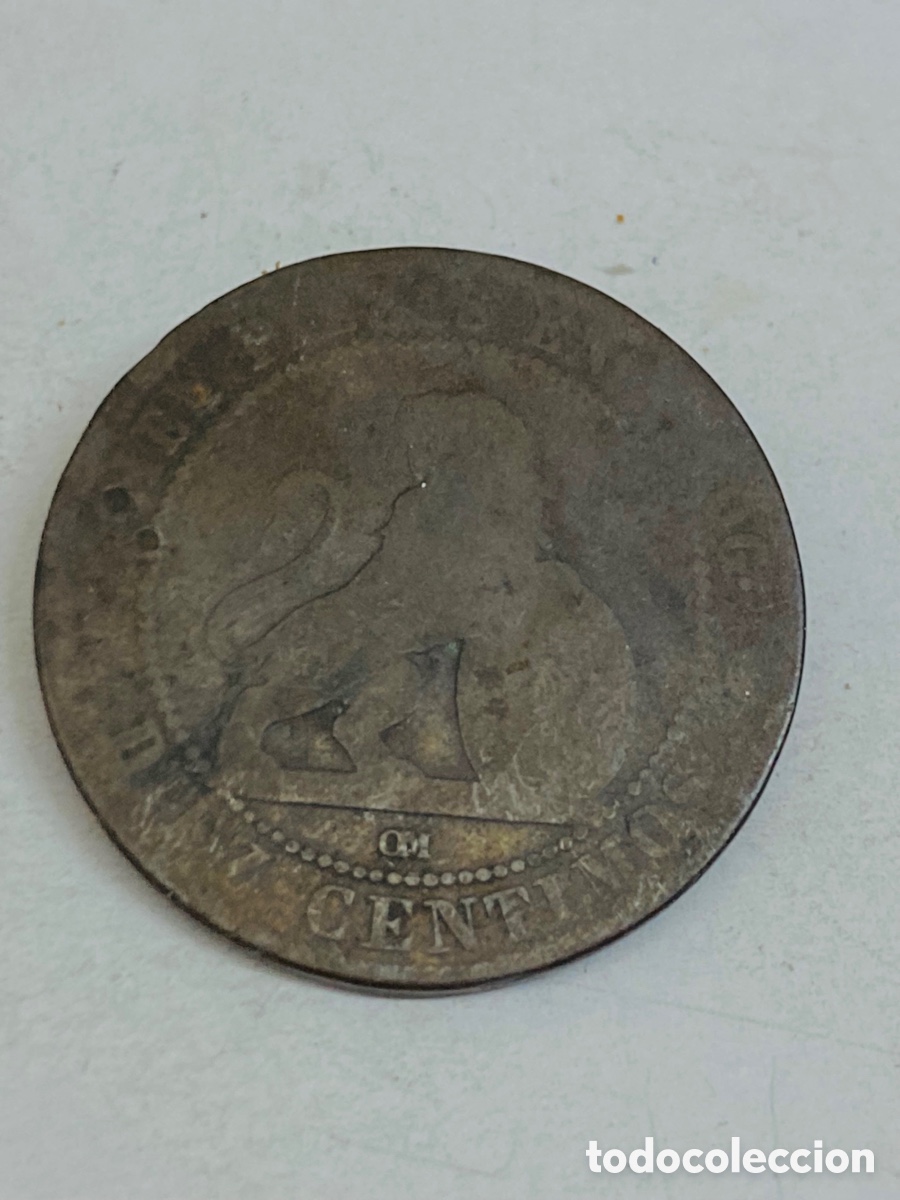 Monedas de Espa&ntilde;a: Moneda de diez c&eacute;ntimos 1870 X33 - Foto 2