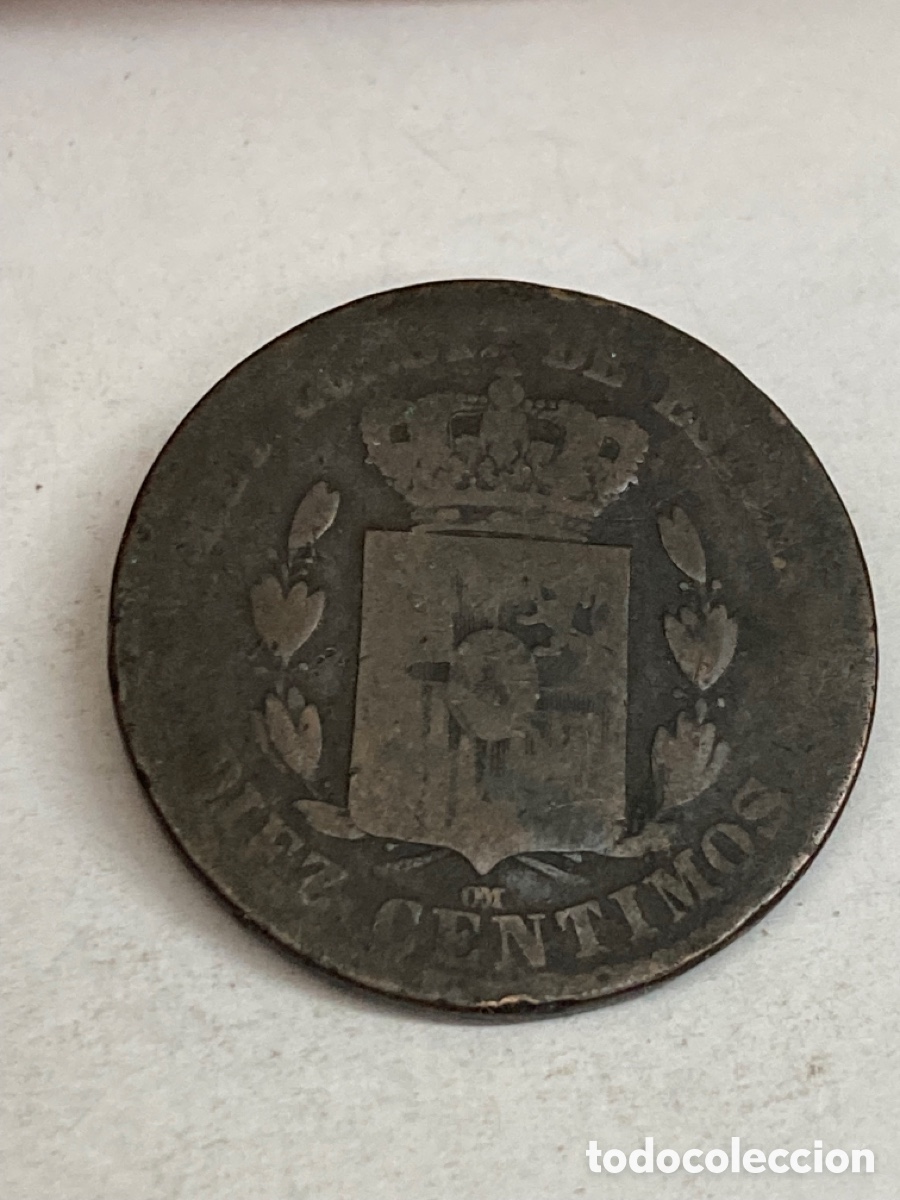Monedas de Espa&ntilde;a: Moneda diez c&eacute;ntimos 1879 X33 - Foto 1
