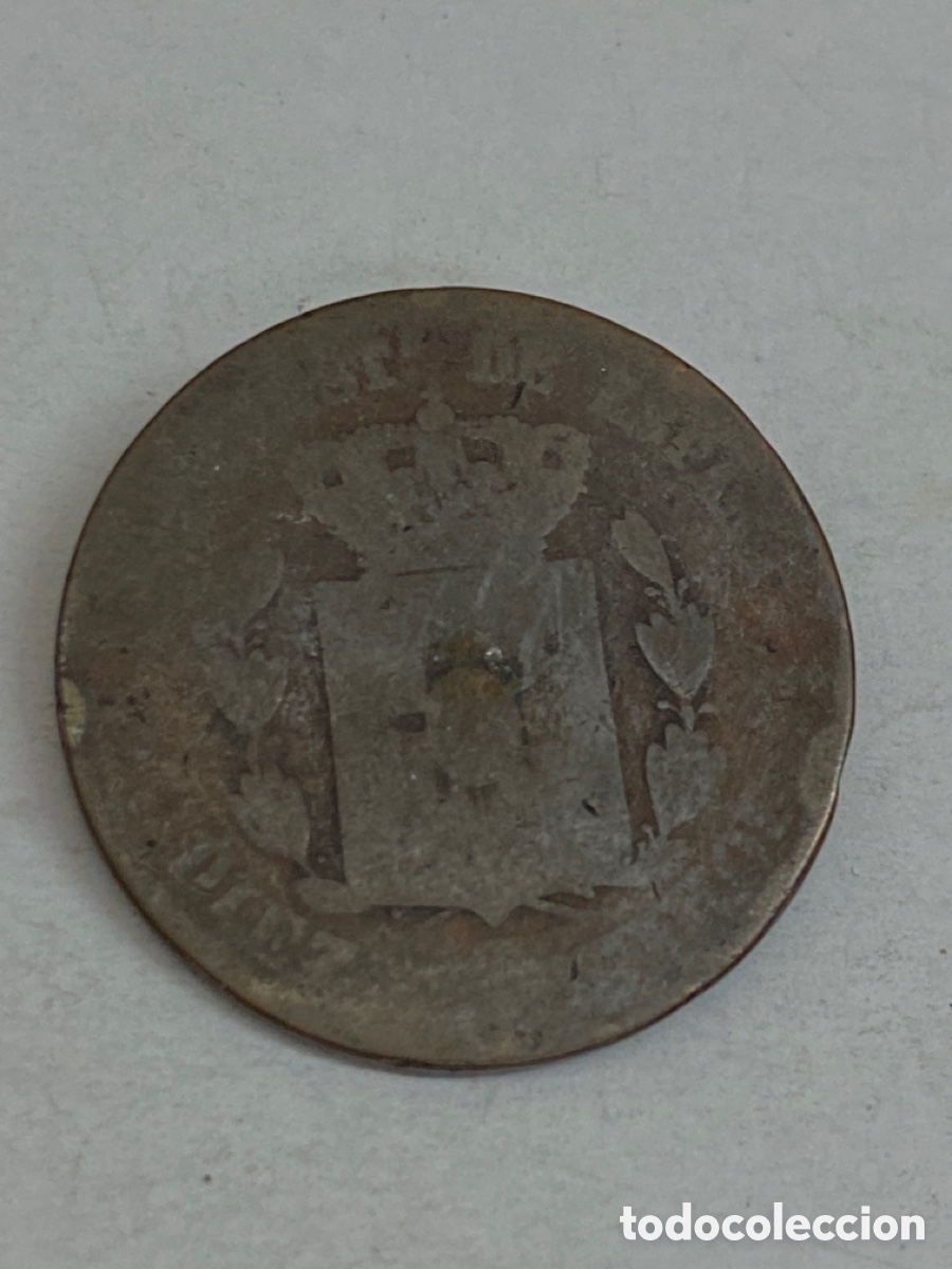 Monedas de Espa&ntilde;a: Moneda Diez c&eacute;ntimos 1877 X33 - Foto 2