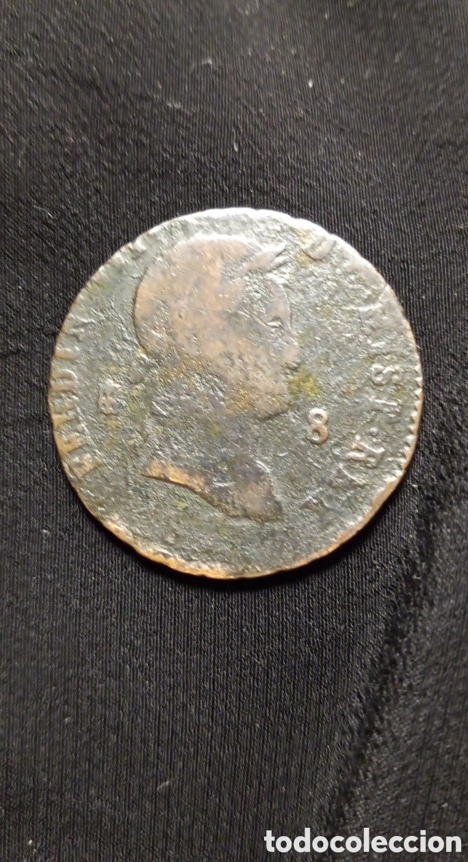 Monedas de Espa&ntilde;a: 8 MARAVEDIES FERNANDO VII