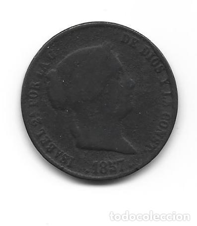 Monedas de Espa&ntilde;a: ISABEL II- 25 CENTIMOS DE REAL-1857-SEGOVIA - Foto 1
