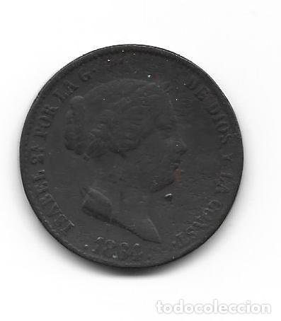 Monedas de Espa&ntilde;a: ISABEL II- 25 CENTIMOS DE REAL-1864-SEGOVIA - Foto 1