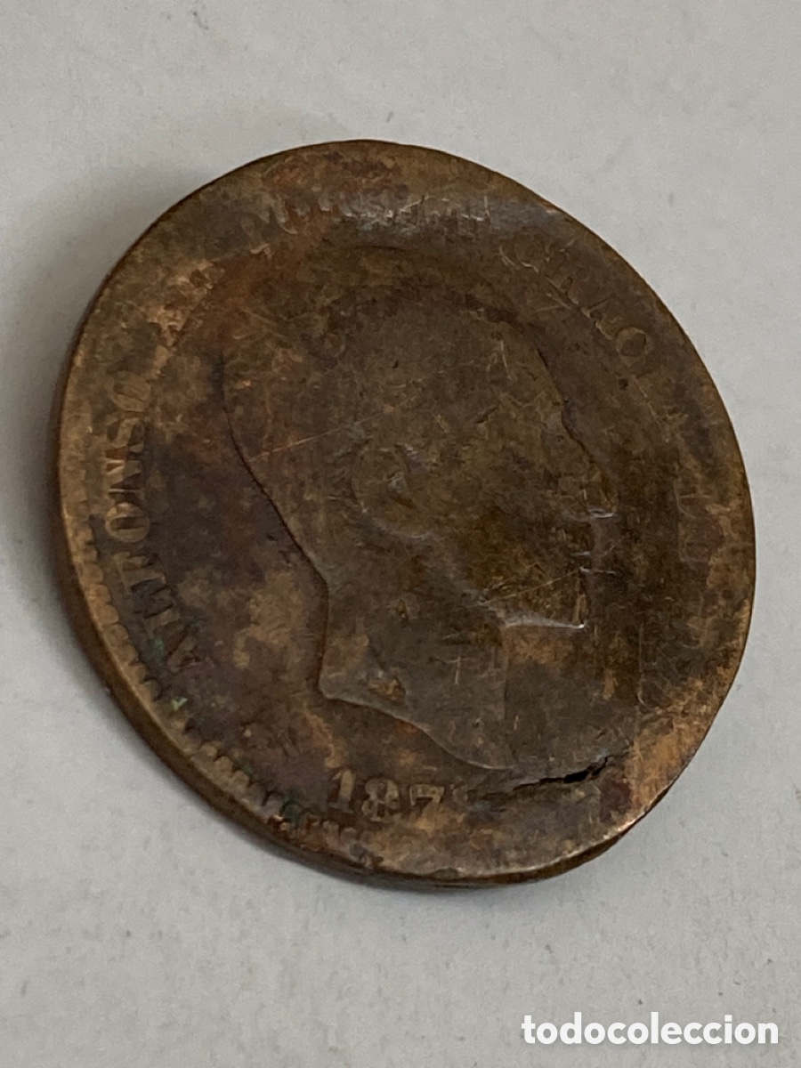 Monedas de Espa&ntilde;a: Moneda de 10 c&eacute;ntimos 1878 L15 - Foto 1