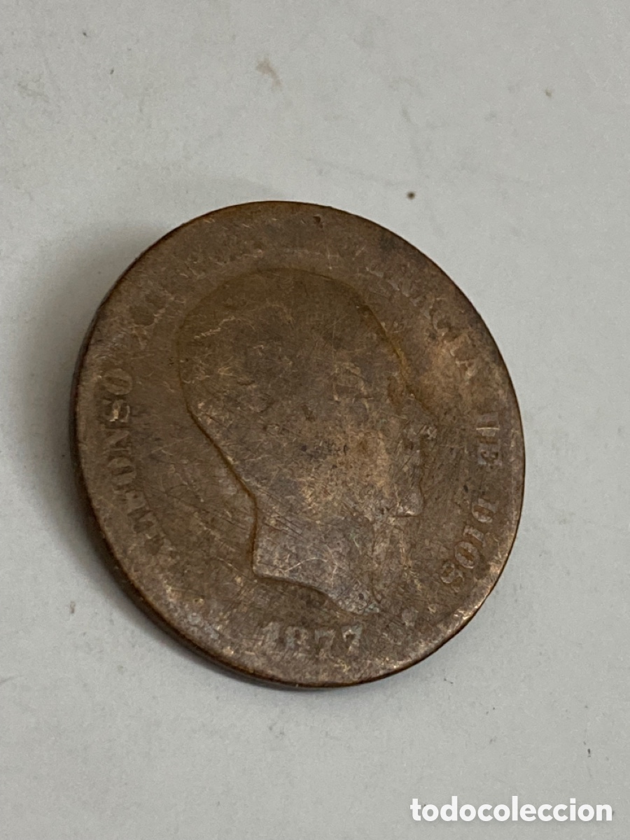 Monedas de Espa&ntilde;a: Moneda 10 c&eacute;ntimos 1877 L15 - Foto 2
