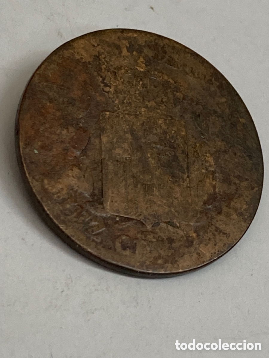 Monedas de Espa&ntilde;a: Moneda de 10 c&eacute;ntimos 1877 L15 - Foto 2