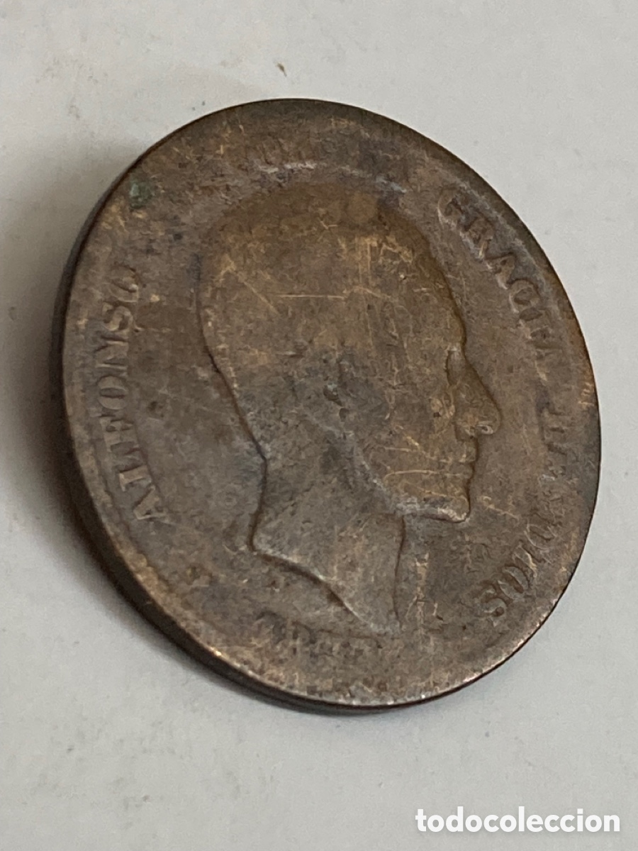 Monedas de Espa&ntilde;a: Moneda de 10 c&eacute;ntimos 1877 L15 - Foto 1