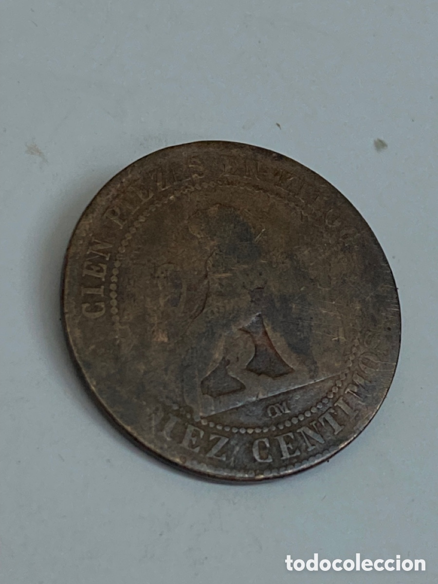 Monedas de Espa&ntilde;a: Moneda de 10 c&eacute;ntimos 1879 L15 - Foto 2