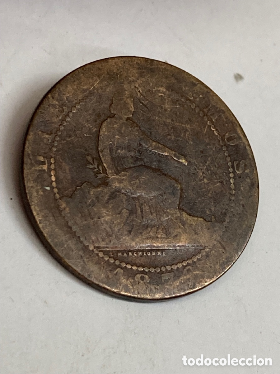 Monedas de Espa&ntilde;a: Moneda de 10 c&eacute;ntimos 1879 L15 - Foto 1