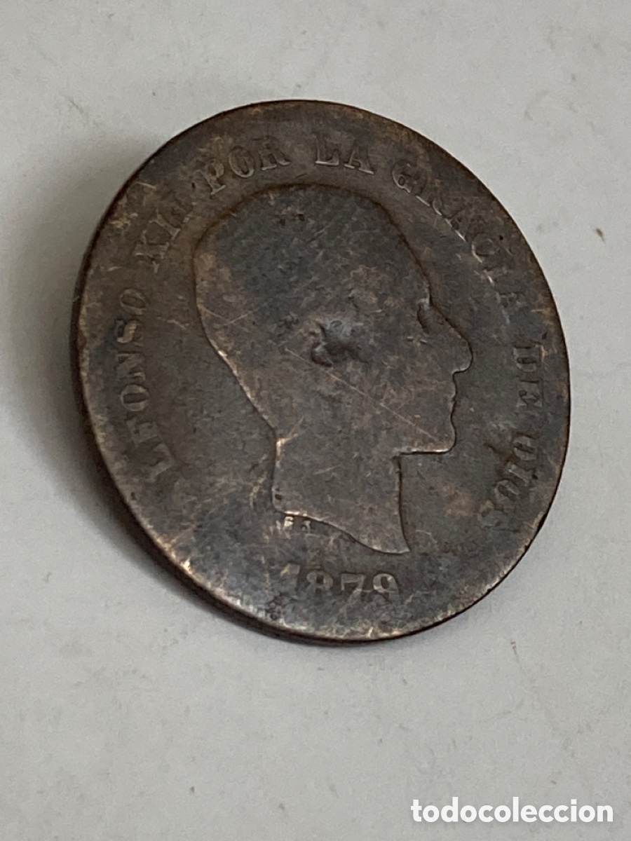 Monedas de Espa&ntilde;a: Moneda de 5 c&eacute;ntimos 1879 L15 - Foto 1