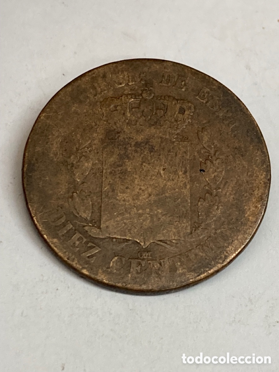 Monedas de Espa&ntilde;a: Moneda de 10 c&eacute;ntimos 1879 L15 - Foto 2