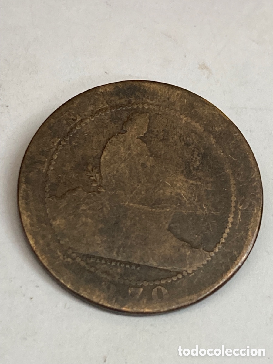 Monedas de Espa&ntilde;a: Moneda 10 c&eacute;ntimos 1870 L15 - Foto 1