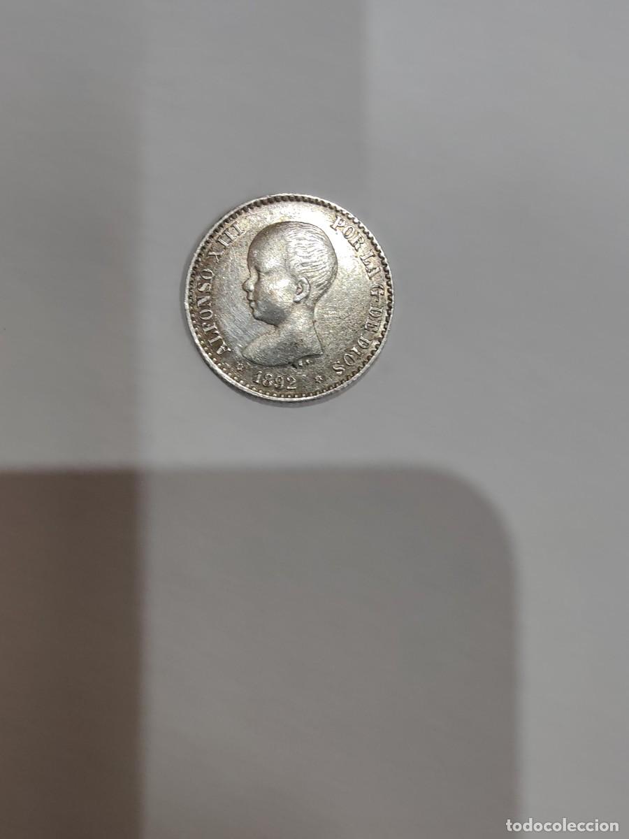 Monedas de Espa&ntilde;a: Moneda de 50 c&eacute;ntimos de Alfonso XIII 1892 - Foto 1