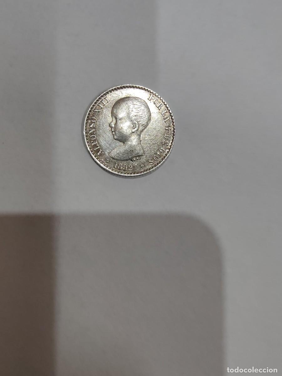 Monedas de Espa&ntilde;a: Moneda de 50 c&eacute;ntimos de Alfonso XIII 1892 - Foto 2