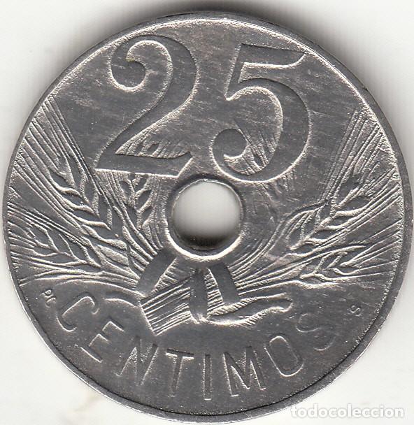 Monedas de Espa&ntilde;a: ALFONSO XIII: 25 CENTIMOS 1927 / SIN CIRCULAR - Foto 2
