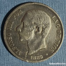 Monedas de España: 5 PESETAS - ALFONSO XII 1888 - MSM - PLATA