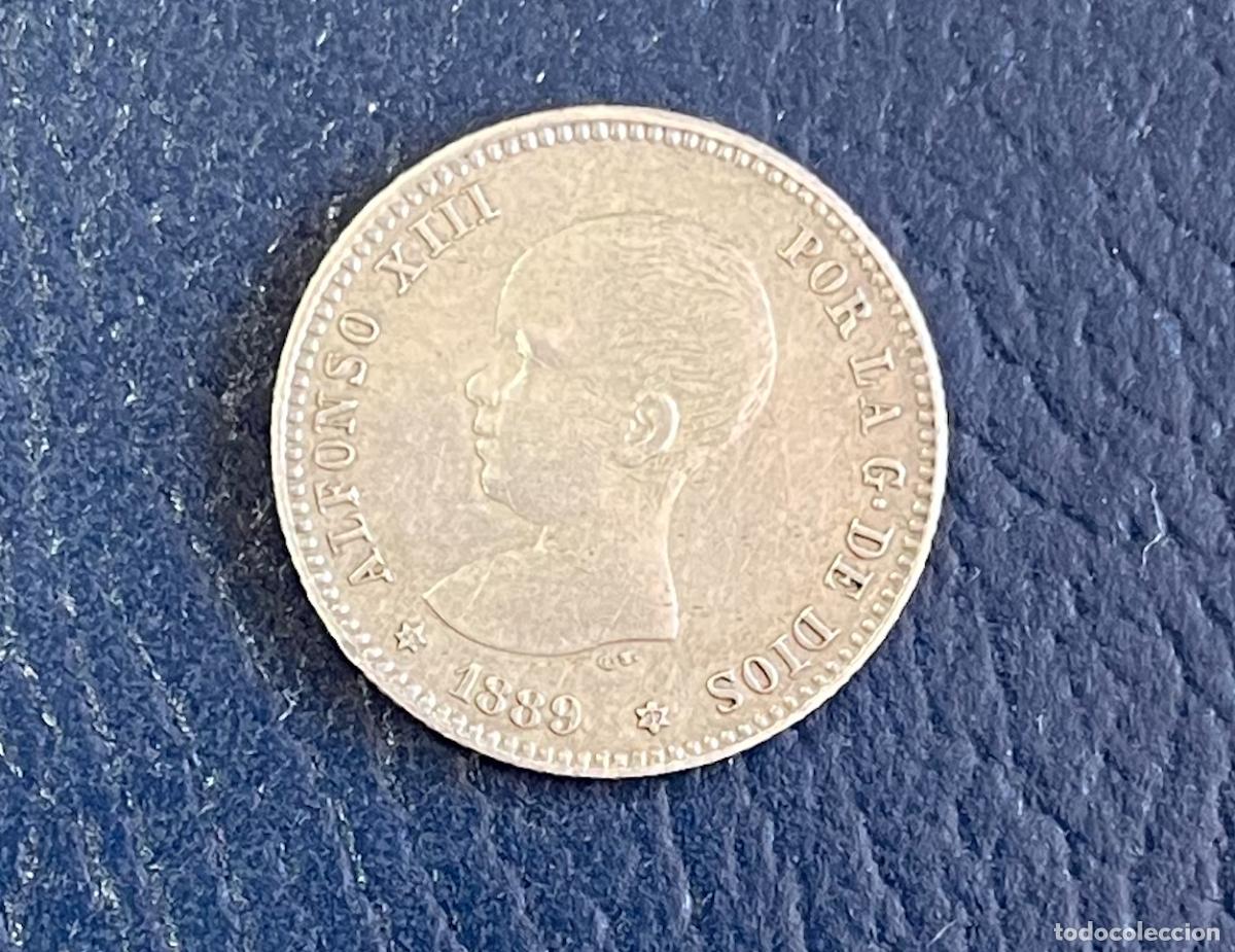 Monedas de Espa&ntilde;a: 1 Peseta de Alfonso XIII del 1889 - Foto 1