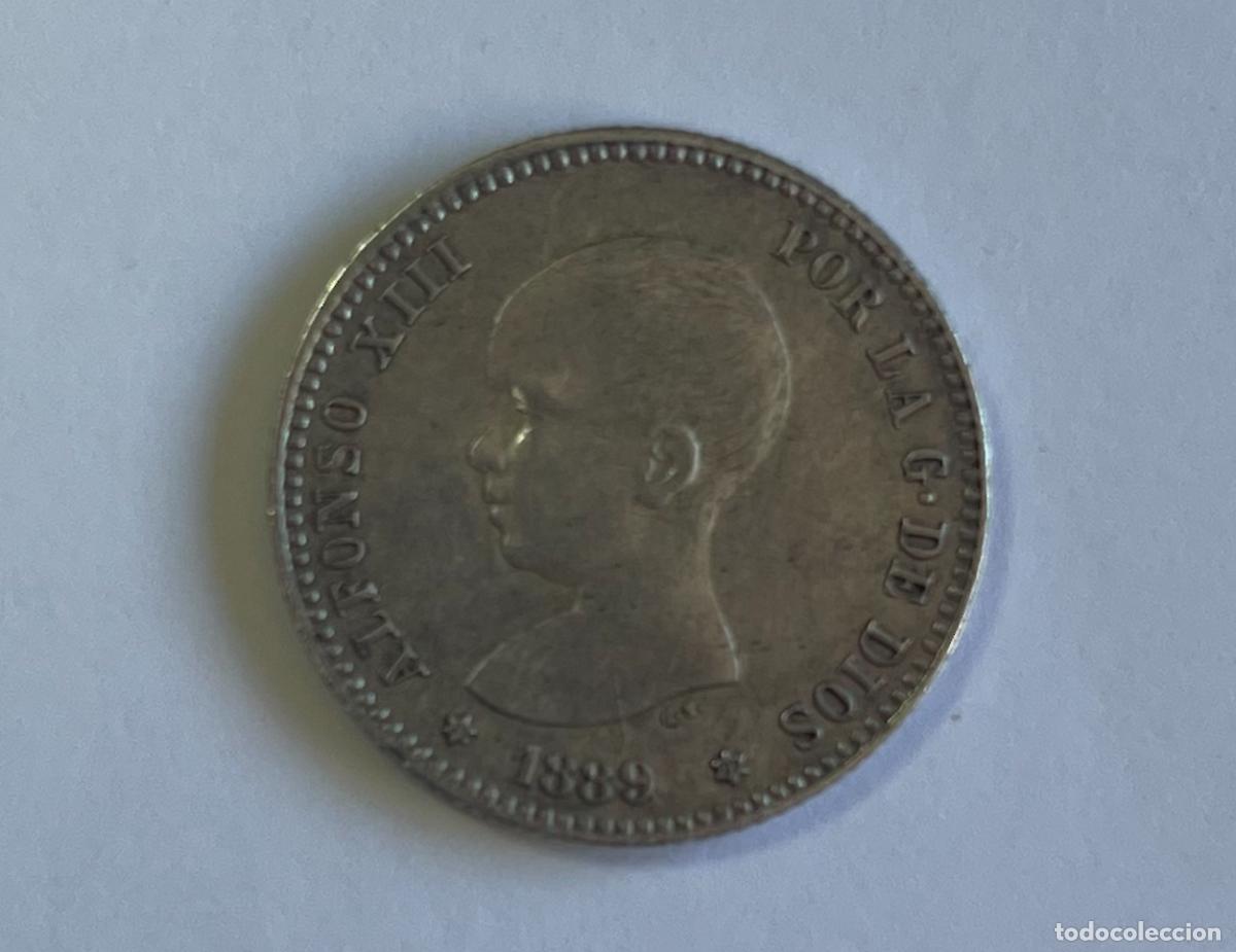 Monedas de Espa&ntilde;a: 1 Peseta de Alfonso XIII del 1889 - Foto 3