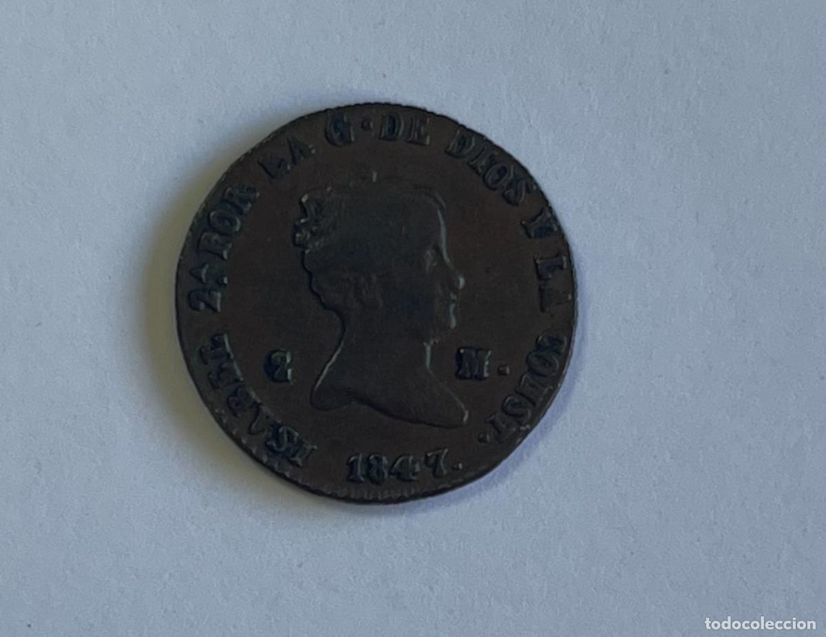 Monedas de Espa&ntilde;a: 2 Maraved&iacute;s de Isabel II del 1847 - Foto 3