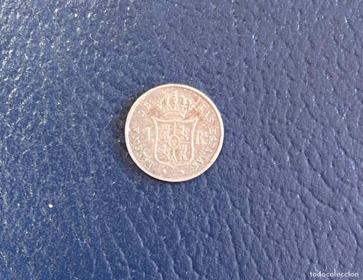 Monedas de Espa&ntilde;a: 1 Real de plata de Isabel II del 1863 - Foto 2